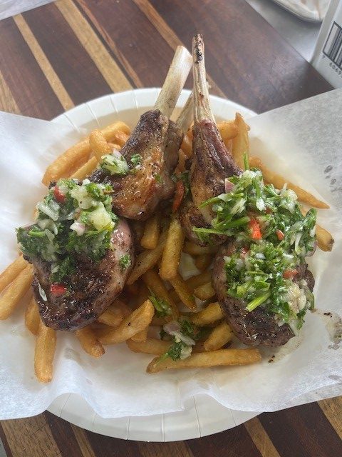 Lamb Chop and Fries Herencia Cuisine by Christophe