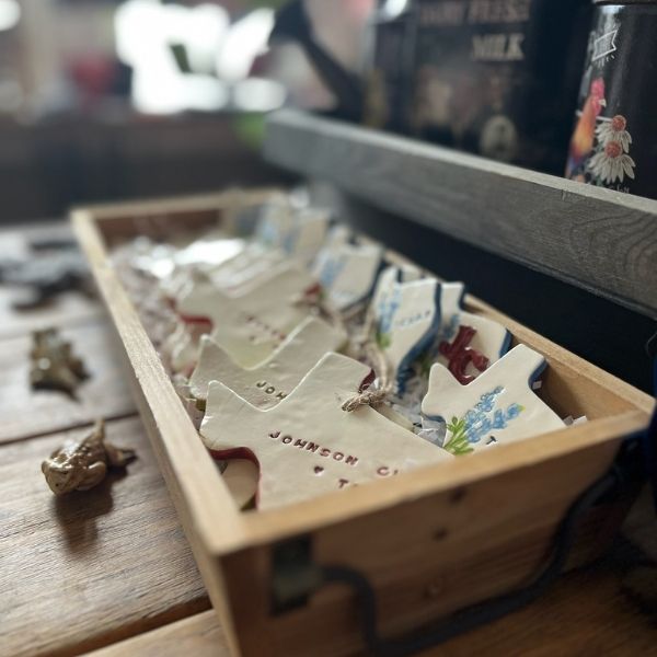 Texas Ornaments at Grace Gratitude Johnson City Texas